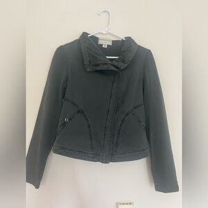 Anthropologie Marrakech Moto Jacket Womens XS Faravel Asymmetric Zip